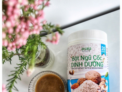 Hướng dẫn pha ngũ cốc ăn s&aacute;ng Orgafo