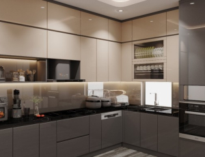 Làm mới nhà bếp với đồ gia dụng đồng màu